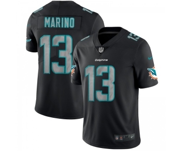 Men's Miami Dolphins #13 Dan Marino Black 2018 Impact Limited Stitched NFL Jersey