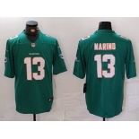 Men's Miami Dolphins #13 Dan Marino Green Vapor Untouchable Stitched Nike Limited Jersey