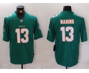 Men's Miami Dolphins #13 Dan Marino Green Vapor Untouchable Stitched Nike Limited Jersey