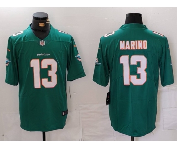 Men's Miami Dolphins #13 Dan Marino Green Vapor Untouchable Stitched Nike Limited Jersey