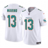 Men's Miami Dolphins #13 Dan Marino White 2023 F.U.S.E Vapor Limited Football Stitched Jersey