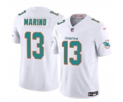 Men's Miami Dolphins #13 Dan Marino White 2023 F.U.S.E Vapor Limited Football Stitched Jersey