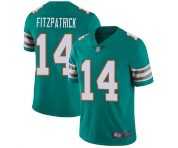 Men's Miami Dolphins #14 Ryan Fitzpatrick Aqua Green Alternate Vapor Untouchable Limited Player Football Jersey