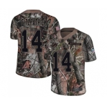 Men's Miami Dolphins #14 Ryan Fitzpatrick Limited Camo Rush Realtree Football Jersey