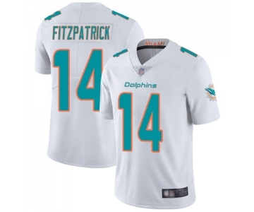 Men's Miami Dolphins #14 Ryan Fitzpatrick White Vapor Untouchable Limited Player Football Jersey