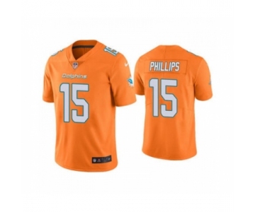 Men's Miami Dolphins #15 Jaelan Phillips Orange 2021 Stitched Football Limited Jersey