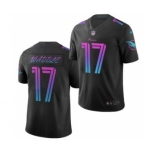 Men's Miami Dolphins #17 Jaylen Waddle Black 2021 Draft City Edition Jersey