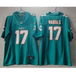 Men's Miami Dolphins #17 Jaylen Waddle Green 2023 FUSE Vapor Limited Throwback Stitched Jersey