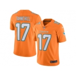 Men's Miami Dolphins #17 Ryan Tannehill Nike Orange Color Rush Limited Jersey