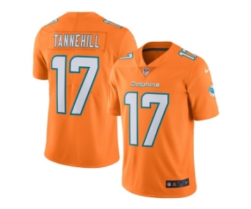 Men's Miami Dolphins #17 Ryan Tannehill Nike Orange Color Rush Limited Jersey