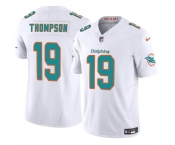 Men's Miami Dolphins #19 Skylar Thompson White 2024 F.U.S.E Vapor Limited Football Stitched Jersey