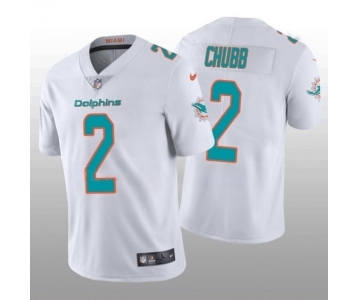 Men's Miami Dolphins #2 Bradley Chubb 2022 White Vapor Untouchable Limited Stitched Jersey