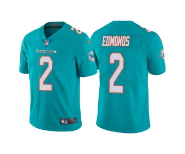 Men's Miami Dolphins #2 Chase Edmonds Aqua Vapor Untouchable Limited Stitched Football Jersey