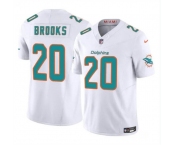 Men's Miami Dolphins #20 Jordyn Brooks White 2024 F.U.S.E Vapor Limited Football Stitched Jersey