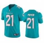 Men's Miami Dolphins #21 Jordan Poyer Aqua Vapor Limited Football Stitched Jersey