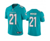 Men's Miami Dolphins #21 Jordan Poyer Aqua Vapor Limited Football Stitched Jersey