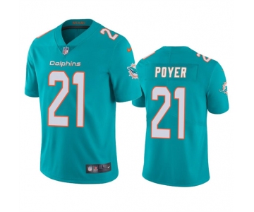 Men's Miami Dolphins #21 Jordan Poyer Aqua Vapor Limited Football Stitched Jersey