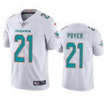 Men's Miami Dolphins #21 Jordan Poyer White Vapor Limited Football Stitched Jersey