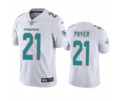 Men's Miami Dolphins #21 Jordan Poyer White Vapor Limited Football Stitched Jersey