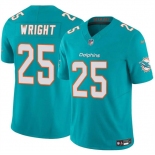 Men's Miami Dolphins #25 Jaylen Wright Aqua 2024 F.U.S.E Vapor Limited Football Stitched Jersey