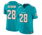 Men's Miami Dolphins #28 De'Von Achane Aqua 2024 F.U.S.E. Vapor Limited Football Stitched Jersey