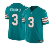 Men's Miami Dolphins #3 Odell Beckham Jr Aqua 2023 F.U.S.E Alternate Vapor Limited Football Stitched Jersey