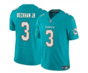 Men's Miami Dolphins #3 Odell Beckham Jr Aqua 2023 F.U.S.E Vapor Limited Football Stitched Jersey