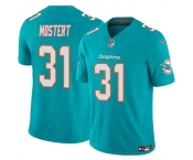 Men's Miami Dolphins #31 Raheem Mostert Aqua 2023 F.U.S.E Vapor Limited Football Stitched Jersey