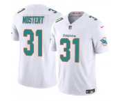 Men's Miami Dolphins #31 Raheem Mostert White 2023 F.U.S.E Alternate Vapor Limited Football Stitched Jersey