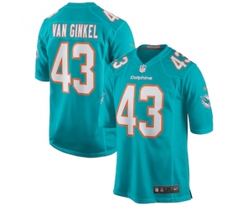 Men's Miami Dolphins #43 Andrew Van Ginkel White Stitched Football Jersey