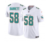 Men's Miami Dolphins #58 Shaquil Barrett White 2023 F.U.S.E Vapor Limited Football Stitched Jersey