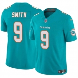 Men's Miami Dolphins #9 Jonnu Smith Aqua 2024 F.U.S.E Vapor Limited Stitched Football Jersey