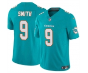 Men's Miami Dolphins #9 Jonnu Smith Aqua 2024 F.U.S.E Vapor Limited Stitched Football Jersey