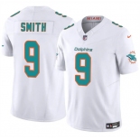 Men's Miami Dolphins #9 Jonnu Smith White 2024 F.U.S.E Vapor Limited Stitched Football Jersey