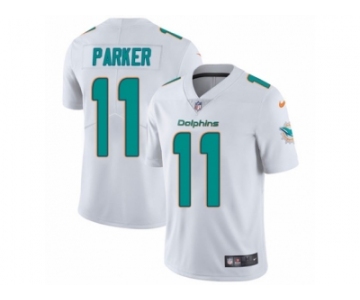 Men's Nike Miami Dolphins #11 DeVante Parker Vapor Untouchable Limited White NFL Jersey