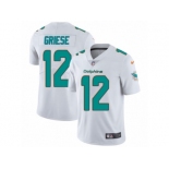 Men's Nike Miami Dolphins #12 Bob Griese Vapor Untouchable Limited White NFL Jersey