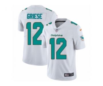 Men's Nike Miami Dolphins #12 Bob Griese Vapor Untouchable Limited White NFL Jersey