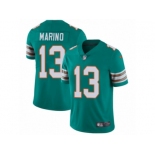 Men's Nike Miami Dolphins #13 Dan Marino Vapor Untouchable Limited Aqua Green Alternate NFL Jersey