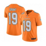 Men's Nike Miami Dolphins #19 Jakeem Grant Limited Orange Rush Vapor Untouchable NFL Jersey