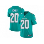 Men's Nike Miami Dolphins #20 Reshad Jones Vapor Untouchable Limited Aqua Green Team Color NFL Jersey