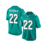 Men's Nike Miami Dolphins #22 T.J. McDonald Limited Aqua Green Team Color NFL Jersey