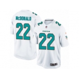 Men's Nike Miami Dolphins #22 T.J. McDonald Limited White NFL Jersey