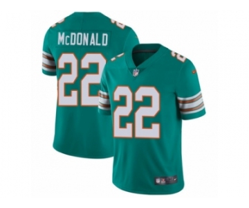 Men's Nike Miami Dolphins #22 T.J. McDonald Vapor Untouchable Limited Aqua Green Alternate NFL Jersey