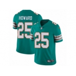 Men's Nike Miami Dolphins #25 Xavien Howard Vapor Untouchable Limited Aqua Green Alternate NFL Jersey