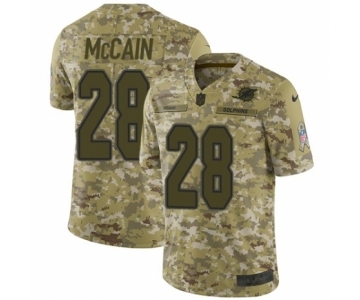 Men's Nike Miami Dolphins #28 Bobby McCain Limited Camo 2018 Salute to Service NFL Jersey