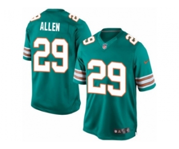 Men's Nike Miami Dolphins #29 Nate Allen Limited Aqua Green Alternate NFL Jersey