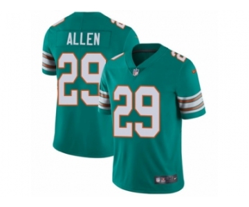 Men's Nike Miami Dolphins #29 Nate Allen Vapor Untouchable Limited Aqua Green Alternate NFL Jersey