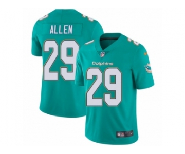 Men's Nike Miami Dolphins #29 Nate Allen Vapor Untouchable Limited Aqua Green Team Color NFL Jersey