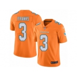 Men's Nike Miami Dolphins #3 Andrew Franks Limited Orange Rush NFL Jersey