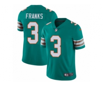 Men's Nike Miami Dolphins #3 Andrew Franks Vapor Untouchable Limited Aqua Green Alternate NFL Jersey